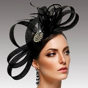 Beloved Millinery Exquisite Couture Ribbon Feather Fascinator Derby Tea Brunch